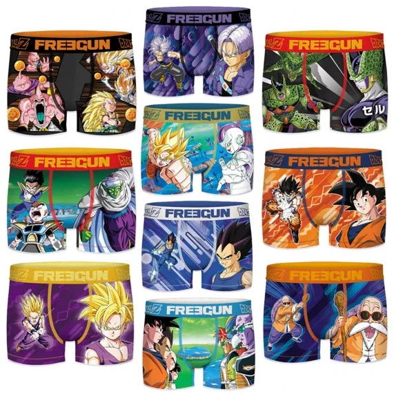 Pack de 10 bóxers para hombre de Dragon Ball Z Ultimate (Boxers) Freegun chez FrenchMarket