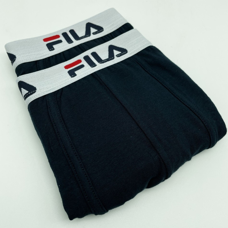 Lot de 2 Boxers FILA Homme en Coton Rouge
