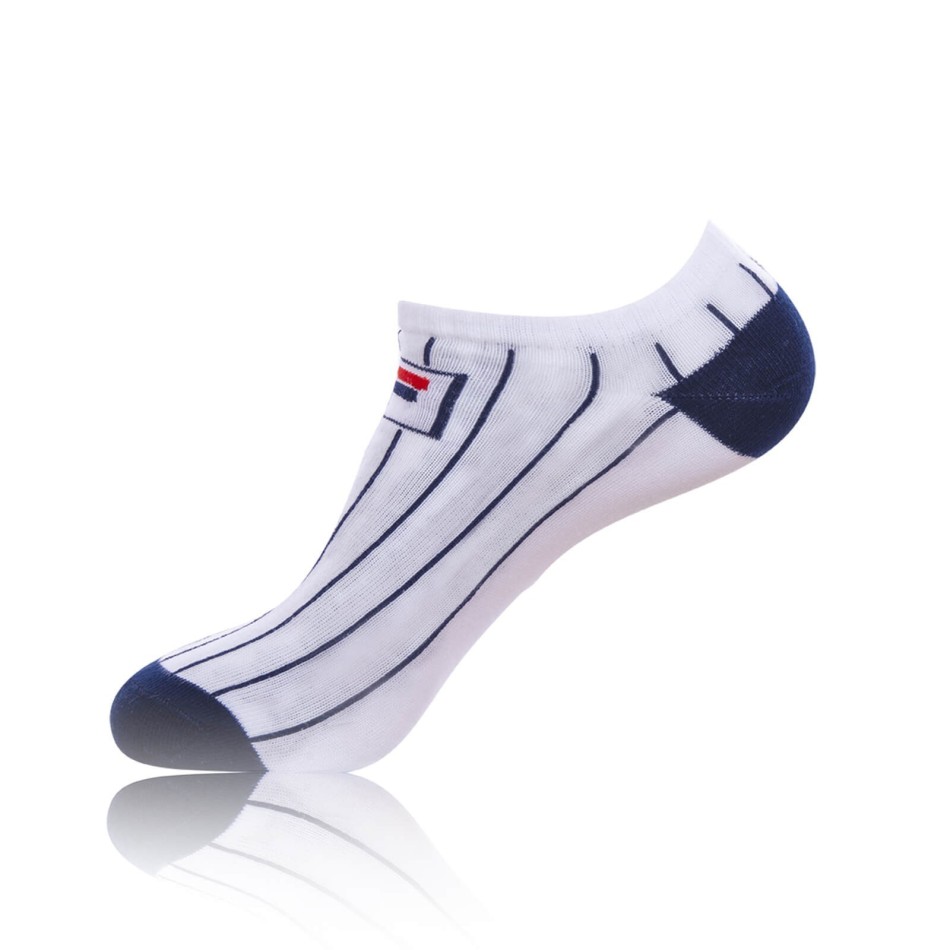 Chaussettes Tiges Courtes Blanche Rayures Lot de 6 (Chaussettes de sport) Fila chez FrenchMarket
