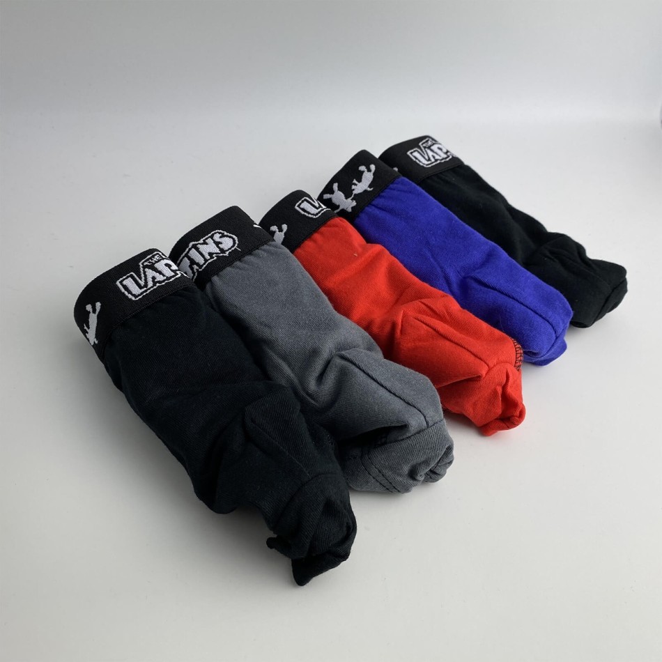 Lot de 5 Boxers Coton Garçon Lapins Crétins (Lot boxers Garçon) French Market chez FrenchMarket