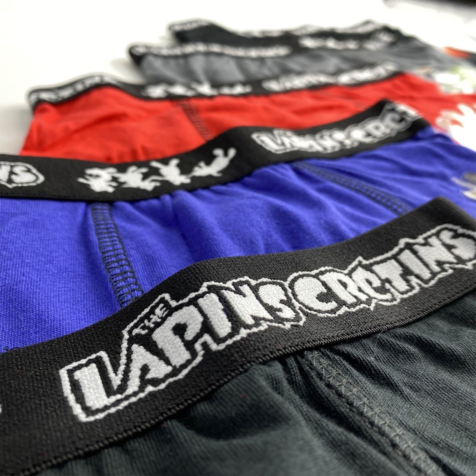 Lot de 5 Boxers Coton Garçon Lapins Crétins (Lot boxers Garçon) French Market chez FrenchMarket