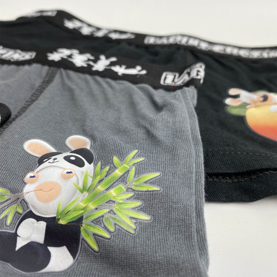Set of 5 Kid Boxers Rabbids | Cotton Boxers - French Market