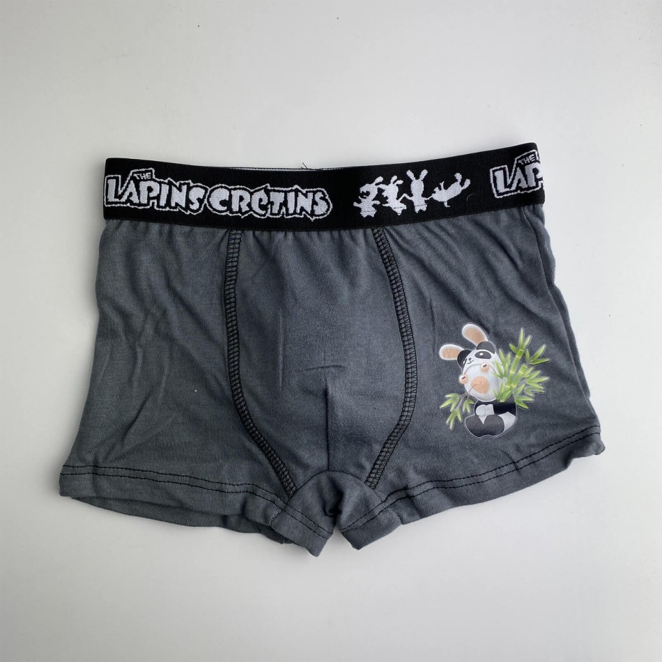 Set di 5 boxer in cotone per ragazzi Rabbids (Confezione di boxer da ragazzo) French Market chez FrenchMarket