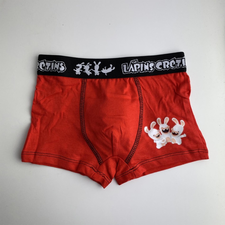Set van 5 katoenen boxers voor jongens Rabbids (Set jongensboxershorts) French Market chez FrenchMarket