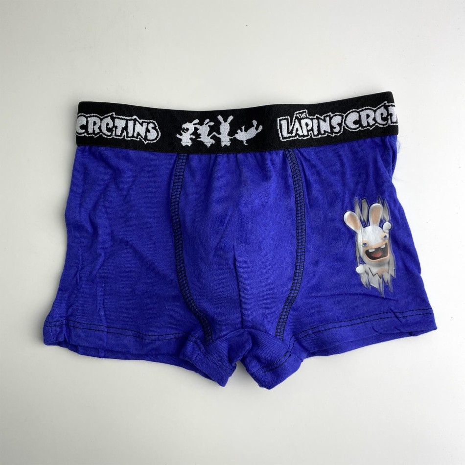 Set di 5 boxer in cotone per ragazzi Rabbids (Confezione di boxer da ragazzo) French Market chez FrenchMarket
