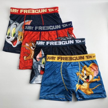 Lot de 4 Boxers Homme Tom and Jerry (Boxers) Freegun chez FrenchMarket