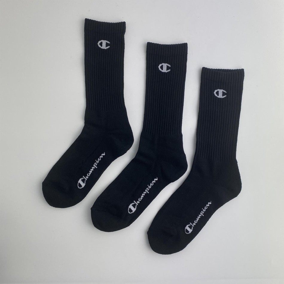 3 Pairs of Crew Logo Socks (Sports socks) Champion on FrenchMarket