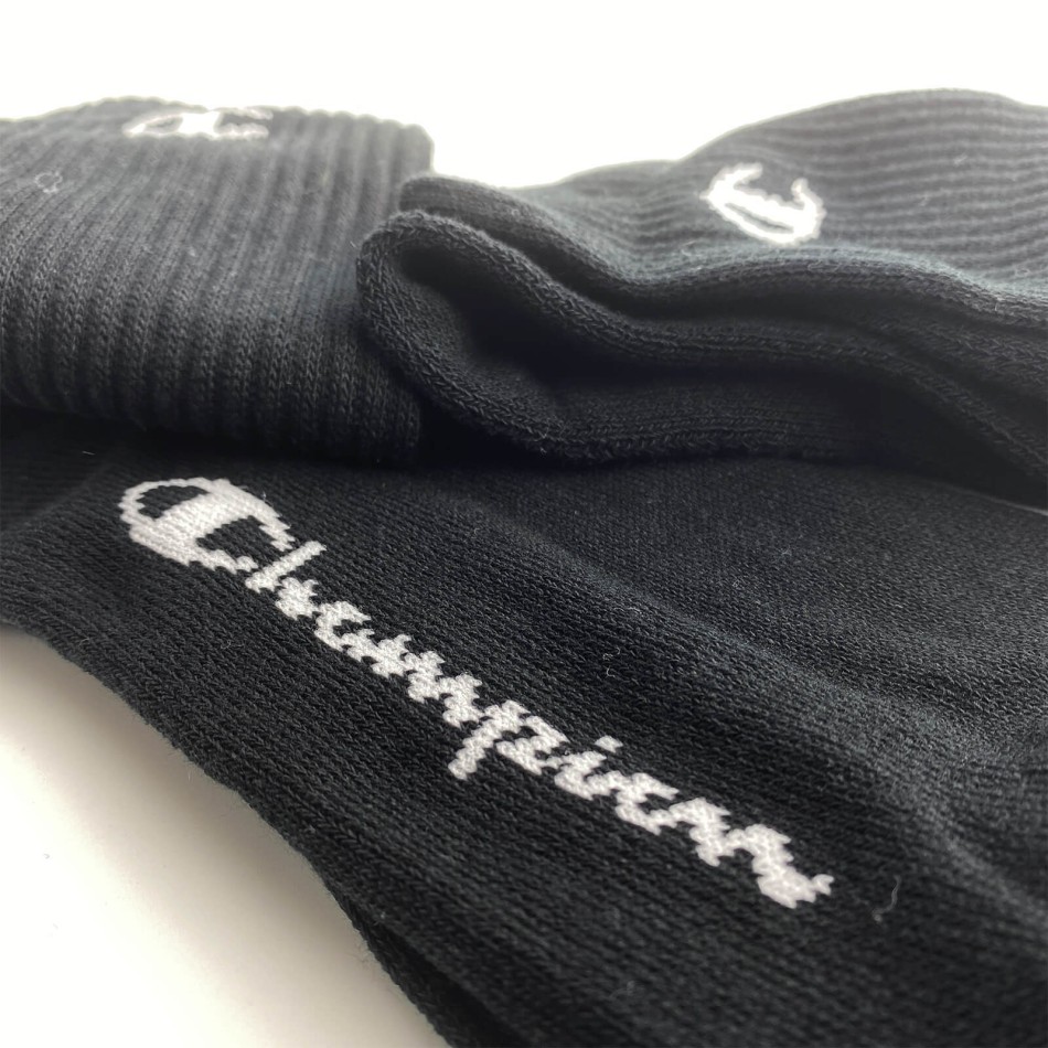 3 Pairs of Crew Logo Socks (Sports socks) Champion on FrenchMarket