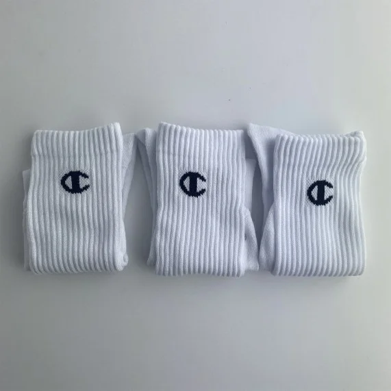3 Pairs of Crew Logo Socks (Sports socks) Champion on FrenchMarket