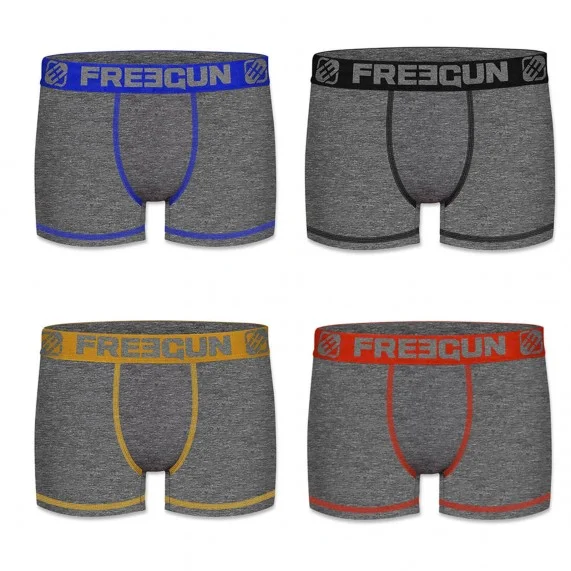 Juego de 4 bóxers vaqueros para hombre (Calzoncillos para hombre) Freegun chez FrenchMarket