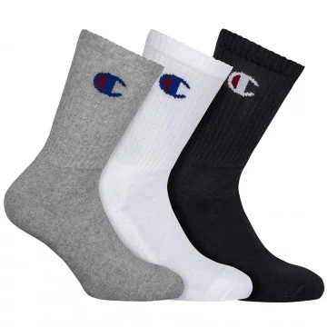 Crew High Logo Socks Set of 3 (Sports socks) Champion on FrenchMarket