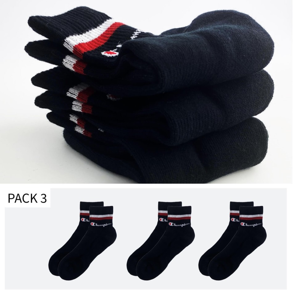 CHAMPION Short Socks | Ankel Classic Stripe LotX3 / French Mkt