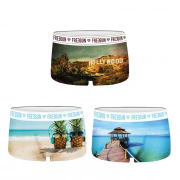 Lot de 3 Shorties Fille Fantaisie (Boxers/Shorty) Freegun chez FrenchMarket