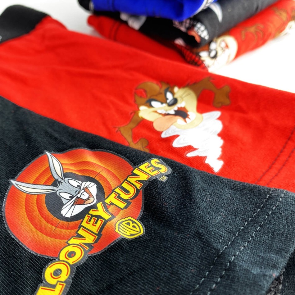 Set med 5 Looney Tunes boxershorts för barn | Boxershorts i bomull - French Market