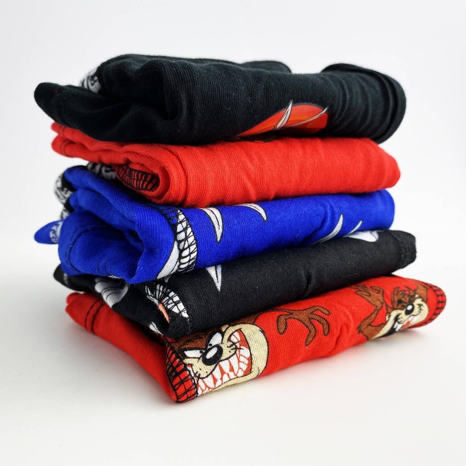 Set med 5 Looney Tunes boxershorts för barn | Boxershorts i bomull - French Market