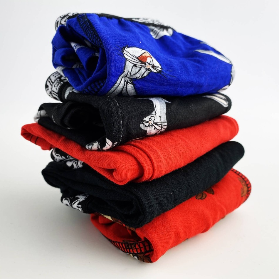 Set med 5 Looney Tunes boxershorts för barn | Boxershorts i bomull - French Market