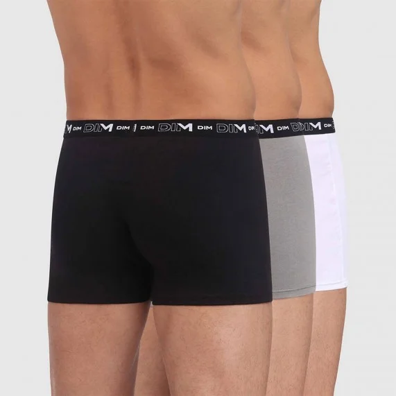 Set van 3 mannenboxers van elastisch katoen (Herenboxershorts) Dim chez FrenchMarket