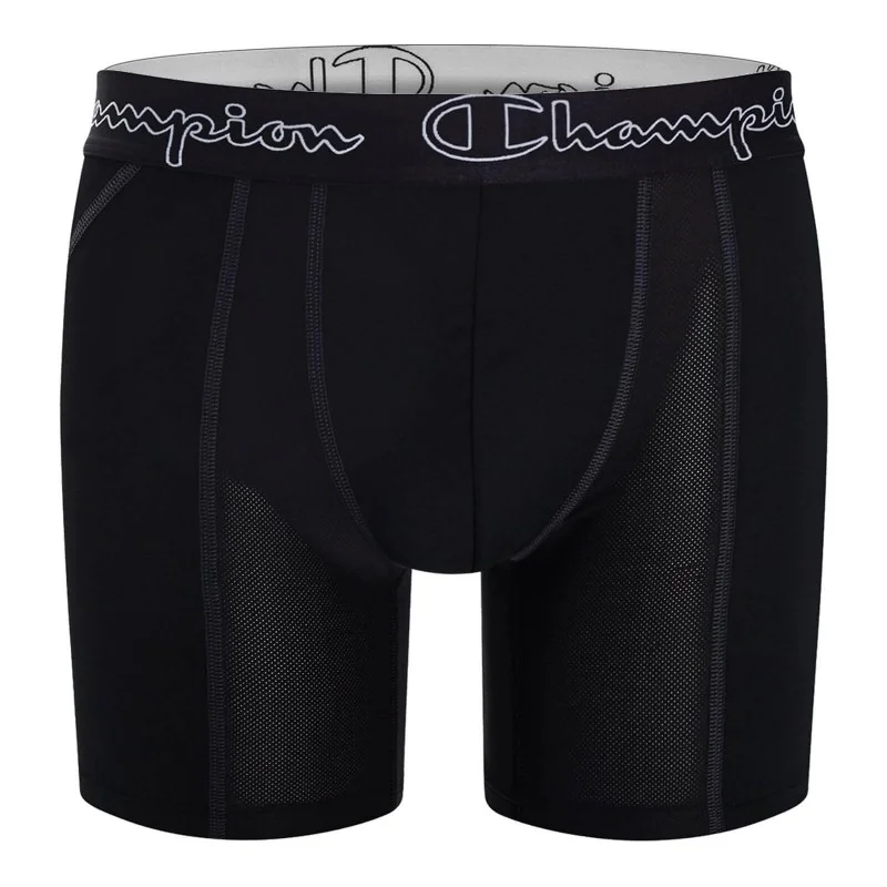 Champion - Boxer Homme respirant Long Cool Air XL Noir