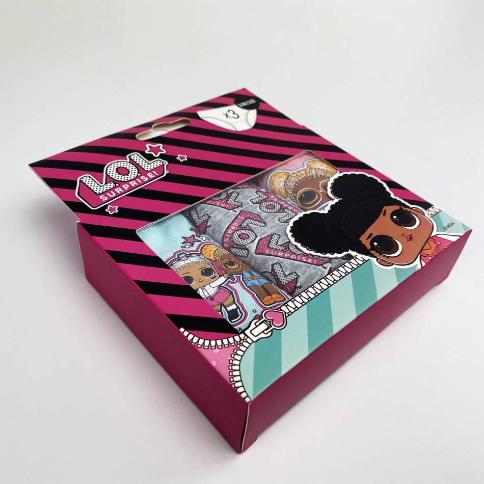 LOL Överraskning! - Paket med 3 bomullstrosor för flickor / FRENCH MARKET