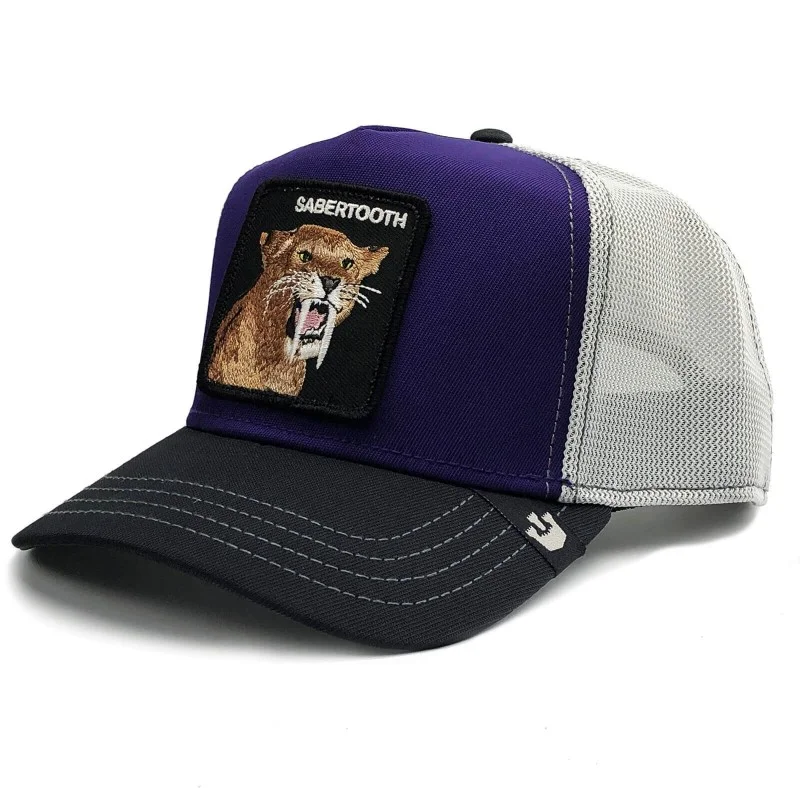 Goorin Bros - Casquette Trucker Sabertooth - Tigre à Dents de Sabre Violet Taille Unique