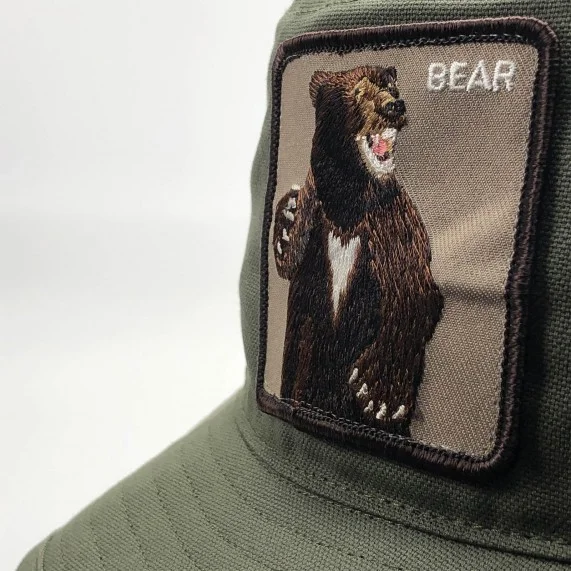 GOORIN BROS Bucket Hat FIGHTINBEAR Animal Bear Patch 100 Cotton