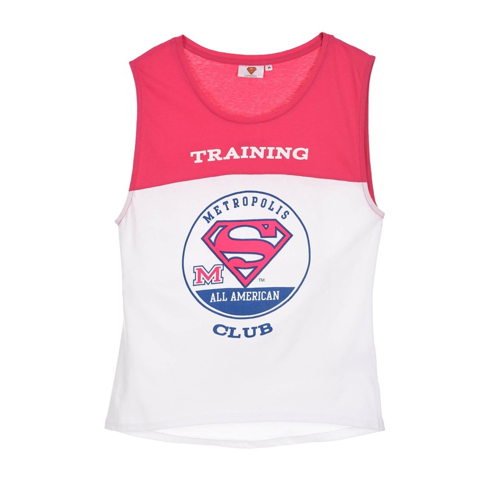 Stålmannen tränings pyjamas med linne och shorts för kvinnor French Market