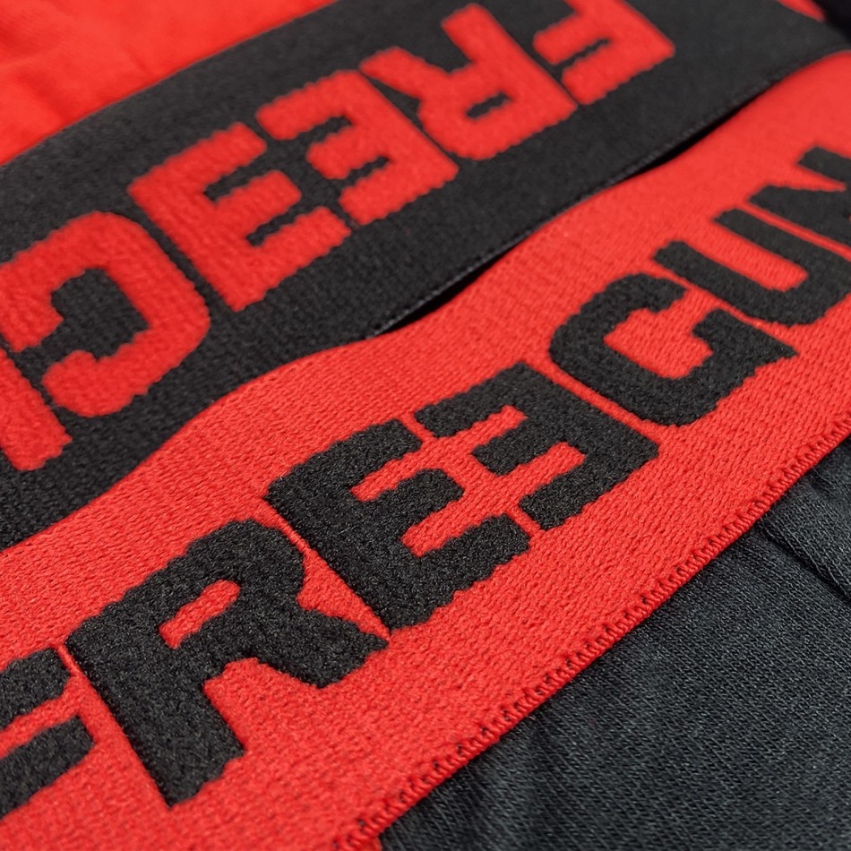 FREEGUN Set med 4 boxershorts för män i premium bomullsboxers French Market