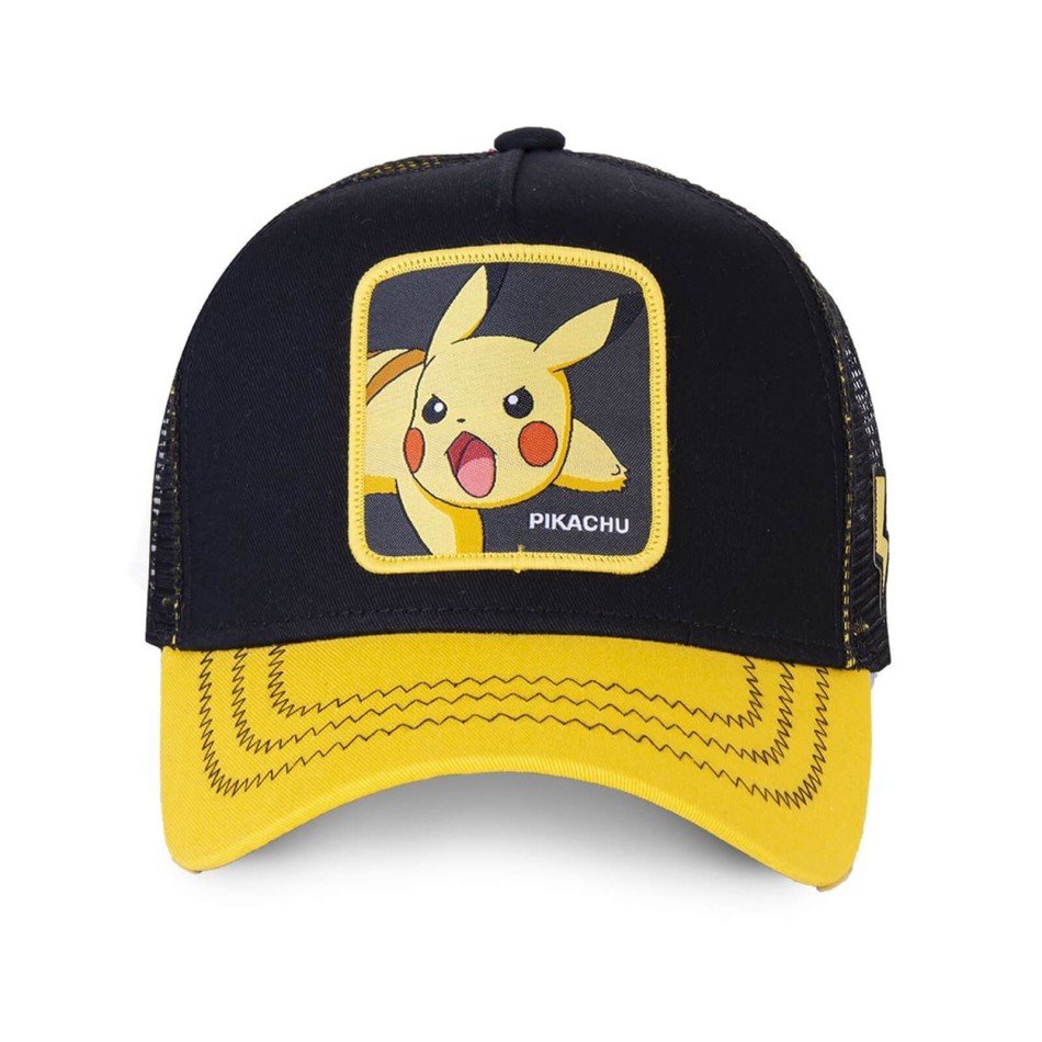 CAPSLAB Pokémon Pikachu Trucker Cap for Men