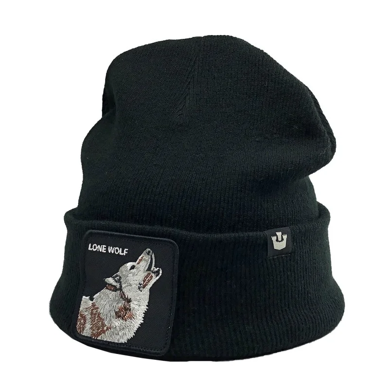 Goorin Bros - Bonnet Homme Loup - WOLF Noir Taille Unique