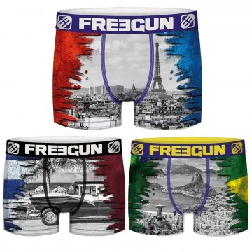 Set of 3 Premium Boy's Boxers (Boxers) Freegun on FrenchMarket