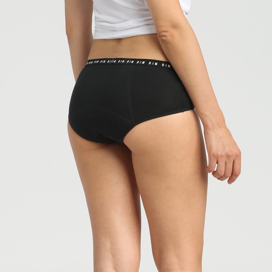 Boxer Shorty Menstruel Lavable Coton Bio - Flux Moyen (Boxers) Dim chez FrenchMarket