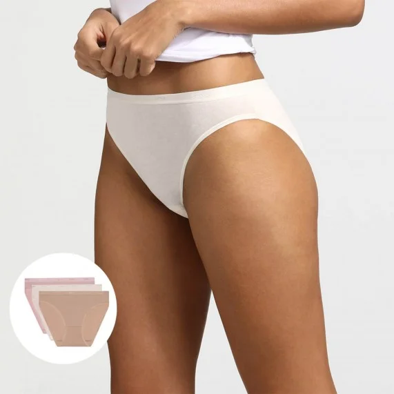 Set di 3 mutandine in cotone stretch "EcoDim" (Mutandine) Dim chez FrenchMarket