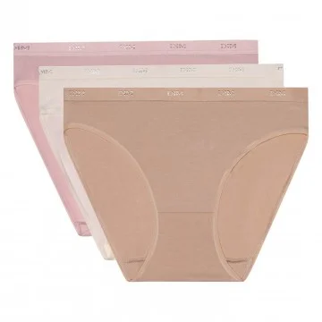 Juego de 3 bragas de algodón elástico "Eco"Dim" (Bragas) Dim chez FrenchMarket