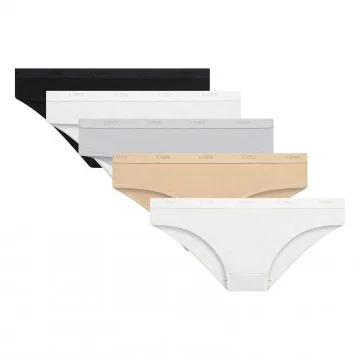 Set of 5 Cotton Stretch Panties "EcoDim" (Panties) Dim on FrenchMarket