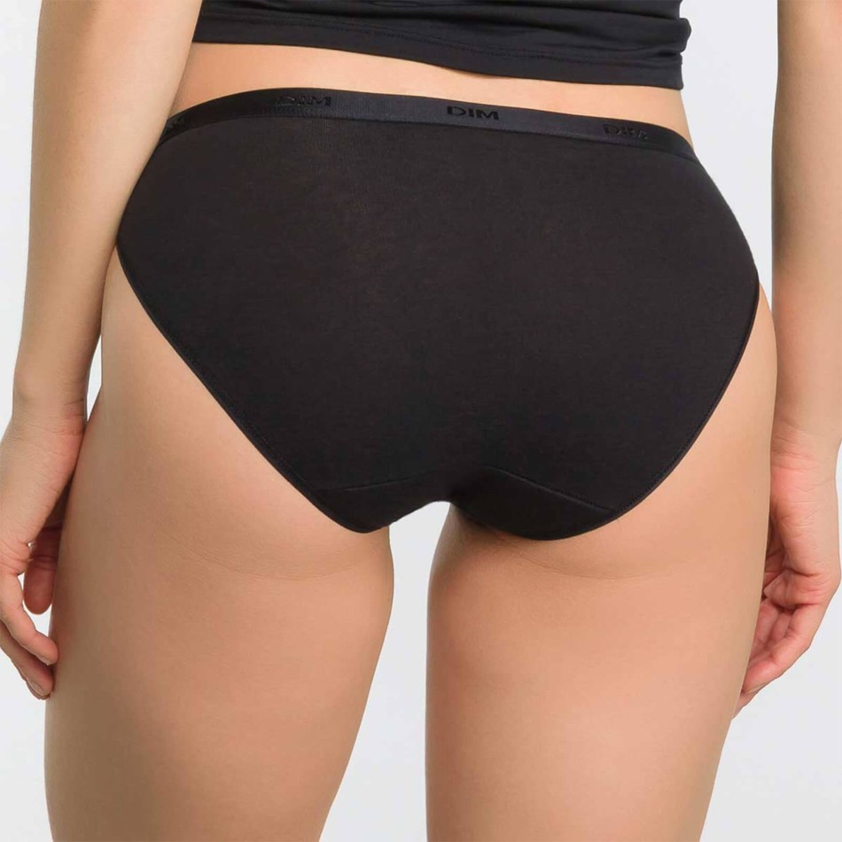 Lot de 5 Culottes Unies Coton Stretch "EcoDim" (Culotte Femme) Dim chez FrenchMarket