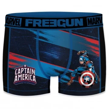 FREEGUN Uomo Aktiv Sport Boxer Marvel Captain America (Boxer da uomo) Freegun chez FrenchMarket