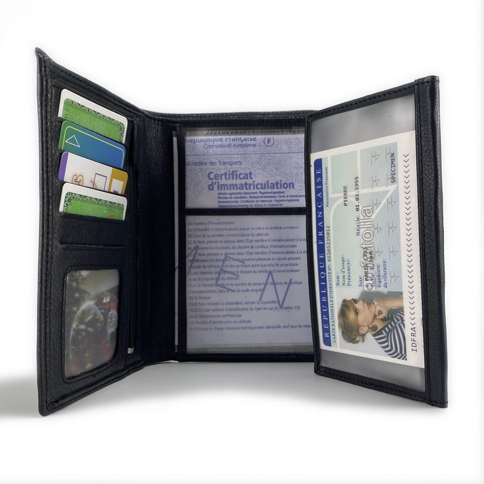 Portefeuille en Cuir - Elephant D'Or - Taille 15cm*10cm