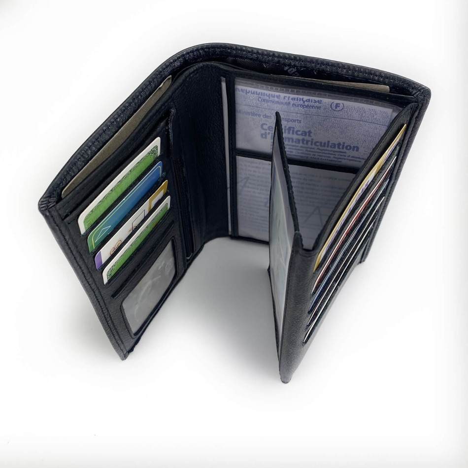 Leather Wallet - Size 15cm*10cm (Portfolios) Elephant d'Or on FrenchMarket