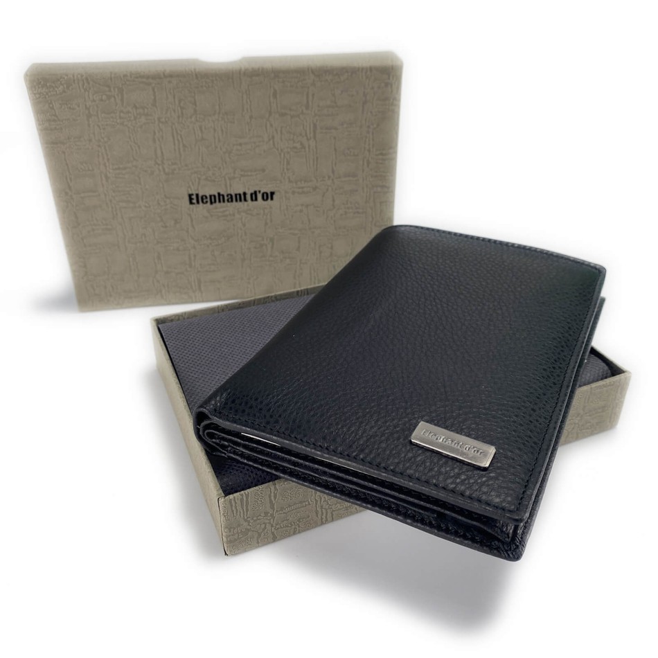 Portefeuille en Cuir - Elephant D'Or - Taille 15cm*10cm