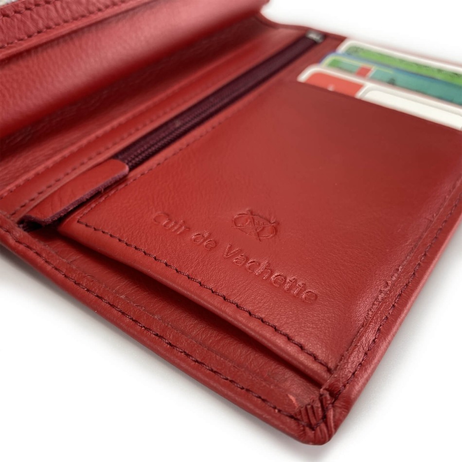 Portefeuille en Cuir - Elephant D'Or - Taille 14cm*10cm