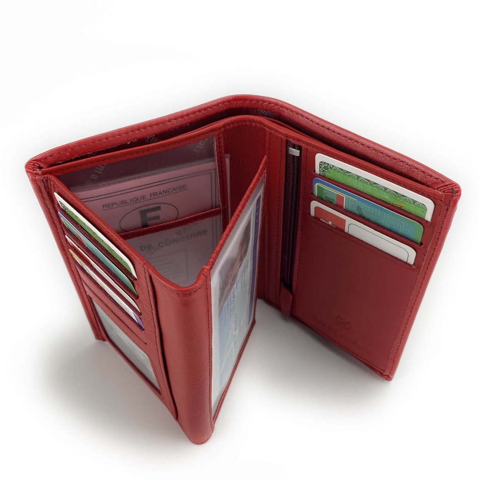 Portefeuille en Cuir - Elephant D'Or - Taille 14cm*10cm