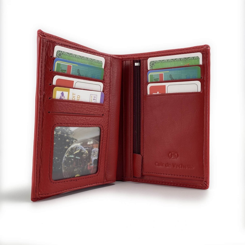 Portefeuille en Cuir - Elephant D'Or - Taille 14cm*10cm