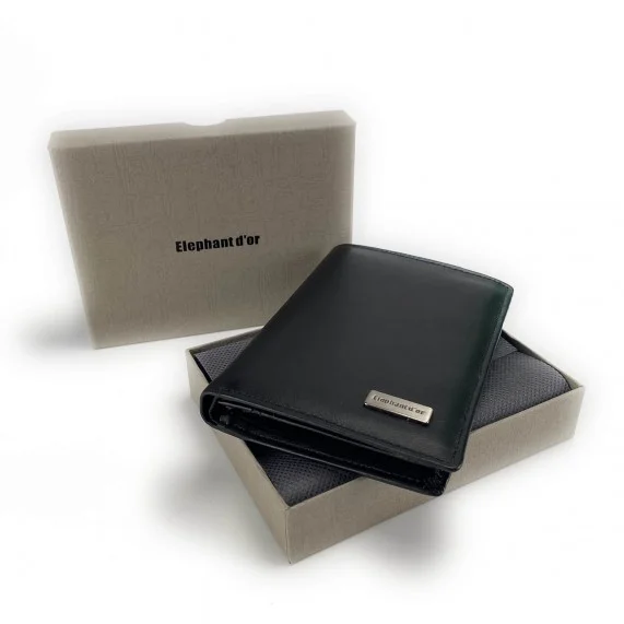 Lederen portemonnee - Maat 12cm*9cm (Portefeuilles) Elephant d'Or chez FrenchMarket