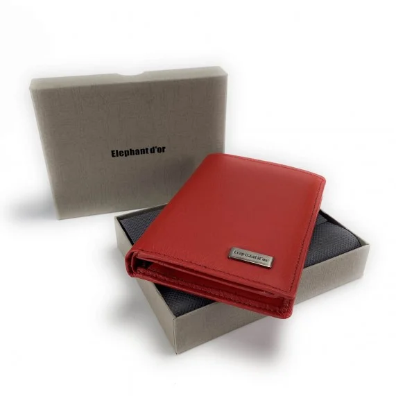 Ledergeldbörse - Größe 12cm*9cm (Portfolios) Elephant d'Or auf FrenchMarket
