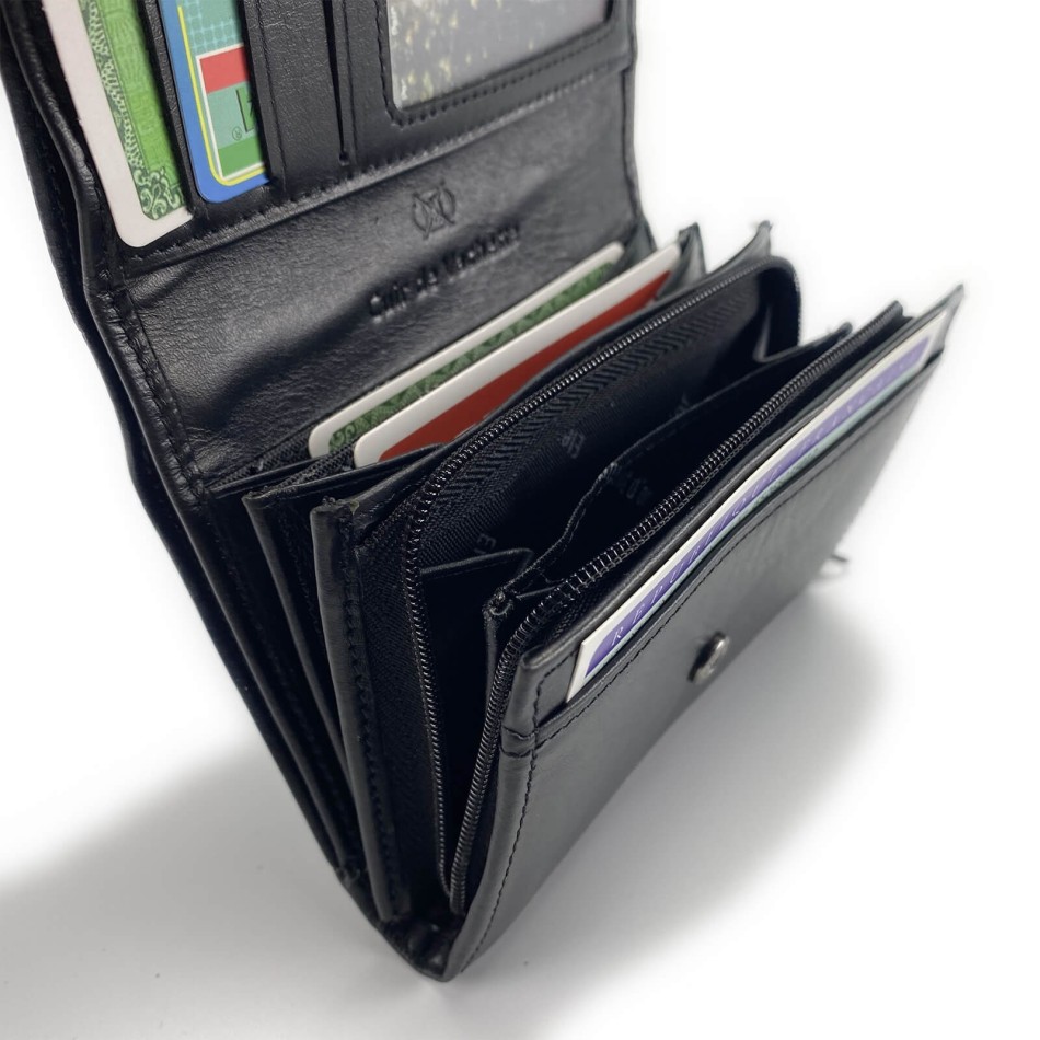 Leather "Petit Compagnon" wallet for women (Companion) Elephant d'Or on FrenchMarket