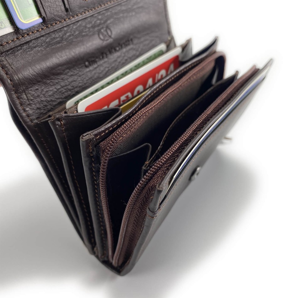 ELEPHANT D'OR | Läder "Petit Compagnon" plånbok för kvinnor