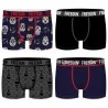 Set of 4 Organic Cotton Boxers for Men Flowers/Skull (Boxers) Freegun on FrenchMarket