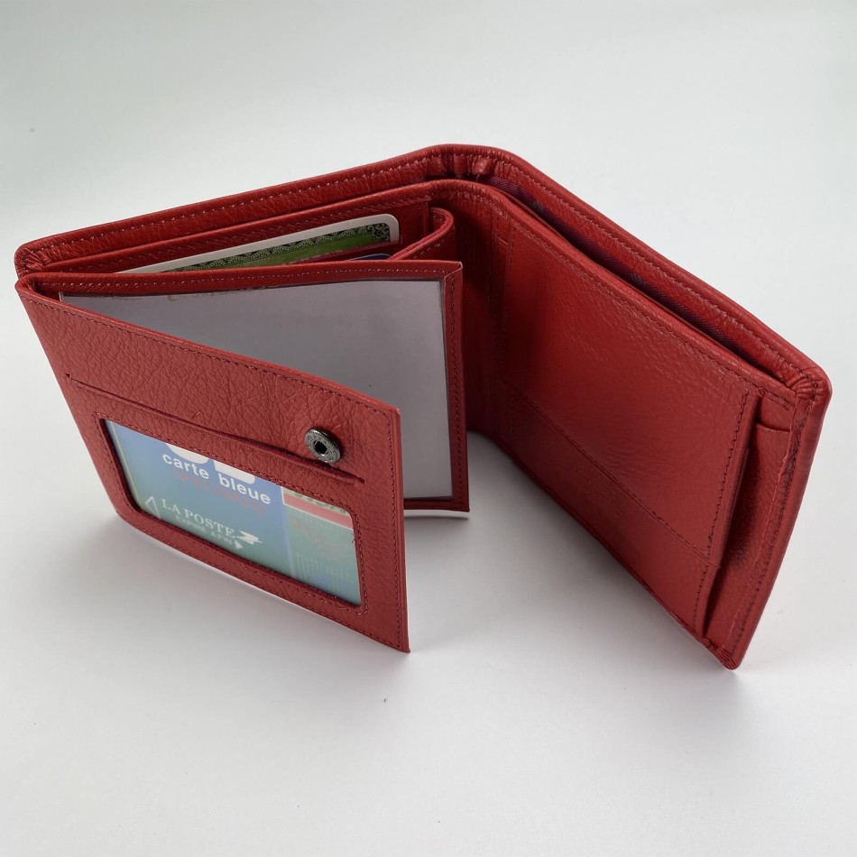 Portefeuille à l'italienne en cuir Elephant D'Or