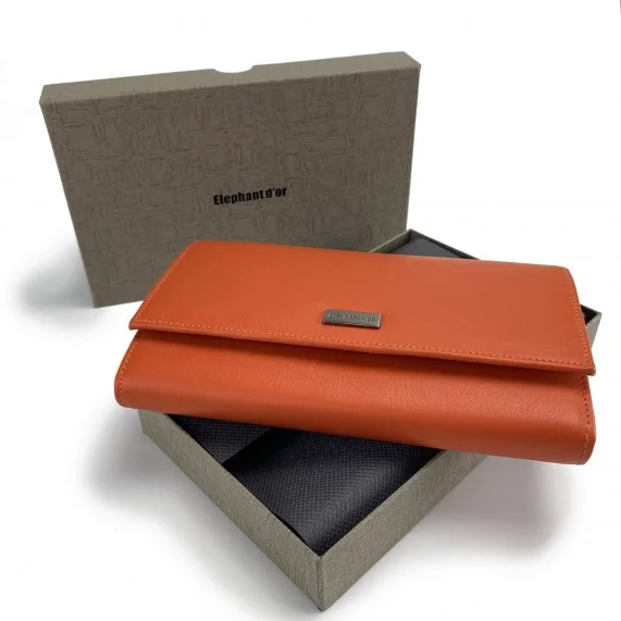 Elephant D'Or Leather Companion Wallet for Women (Companion) Elephant d'Or on FrenchMarket