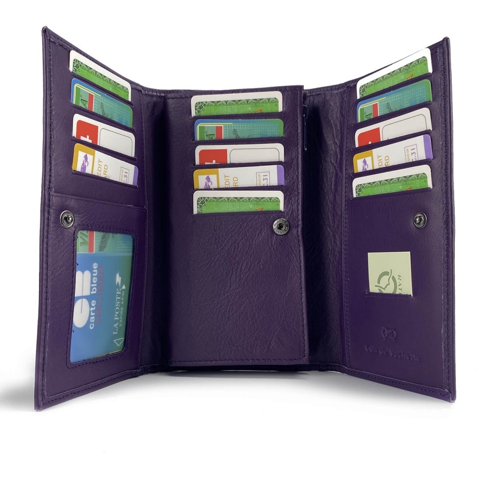 Portefeuille Compagnon Femme en cuir Elephant D'Or